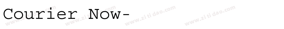 Courier Now字体转换